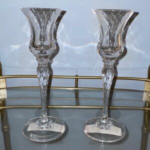 Elegant Pair of Mikasa Traviata Candleholders, New in Box